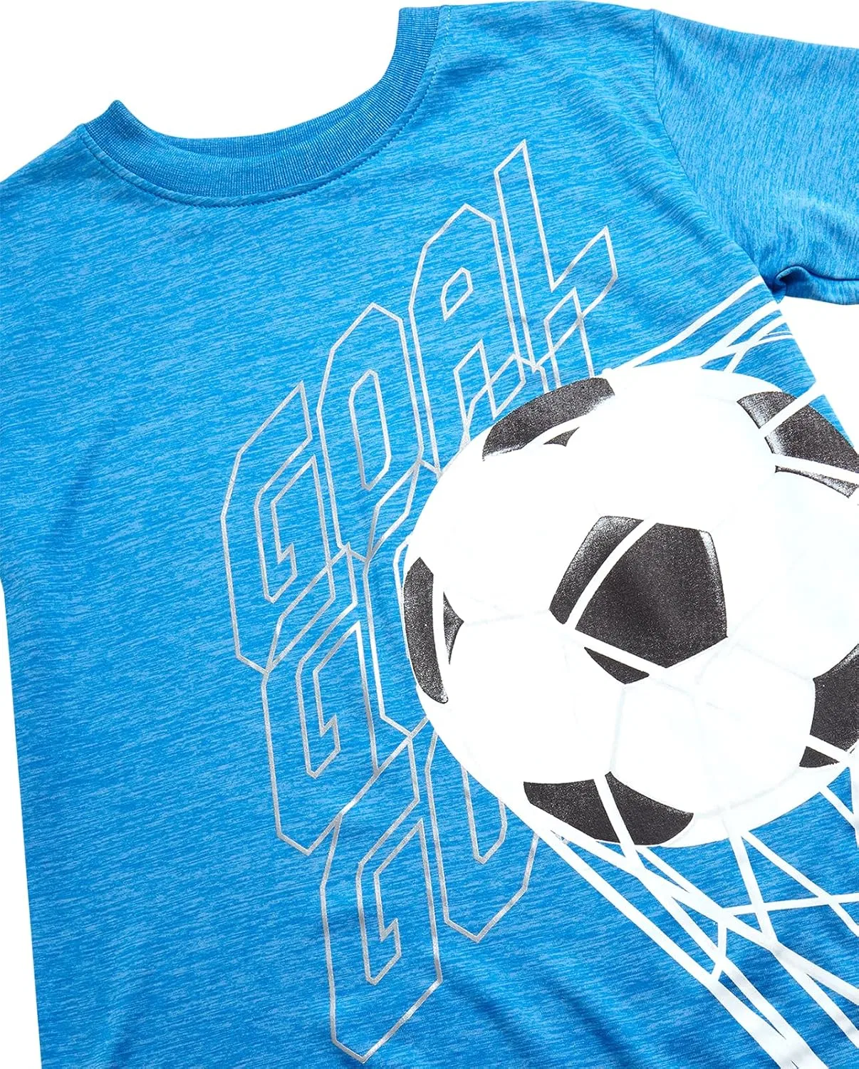 Детский спортивный костюм Pro Athlete, футболка и шорты, Blue/Navy Soccer, 8-16 — фото 3