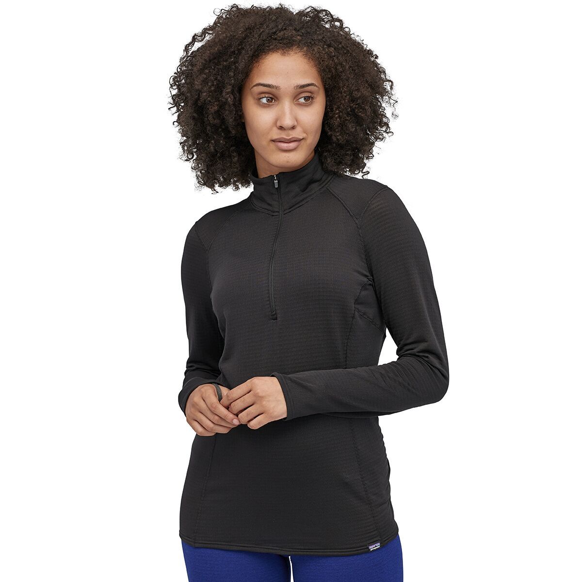 

Термобелье с молнией на шее Capilene thermal weight zip-neck Patagonia, черный