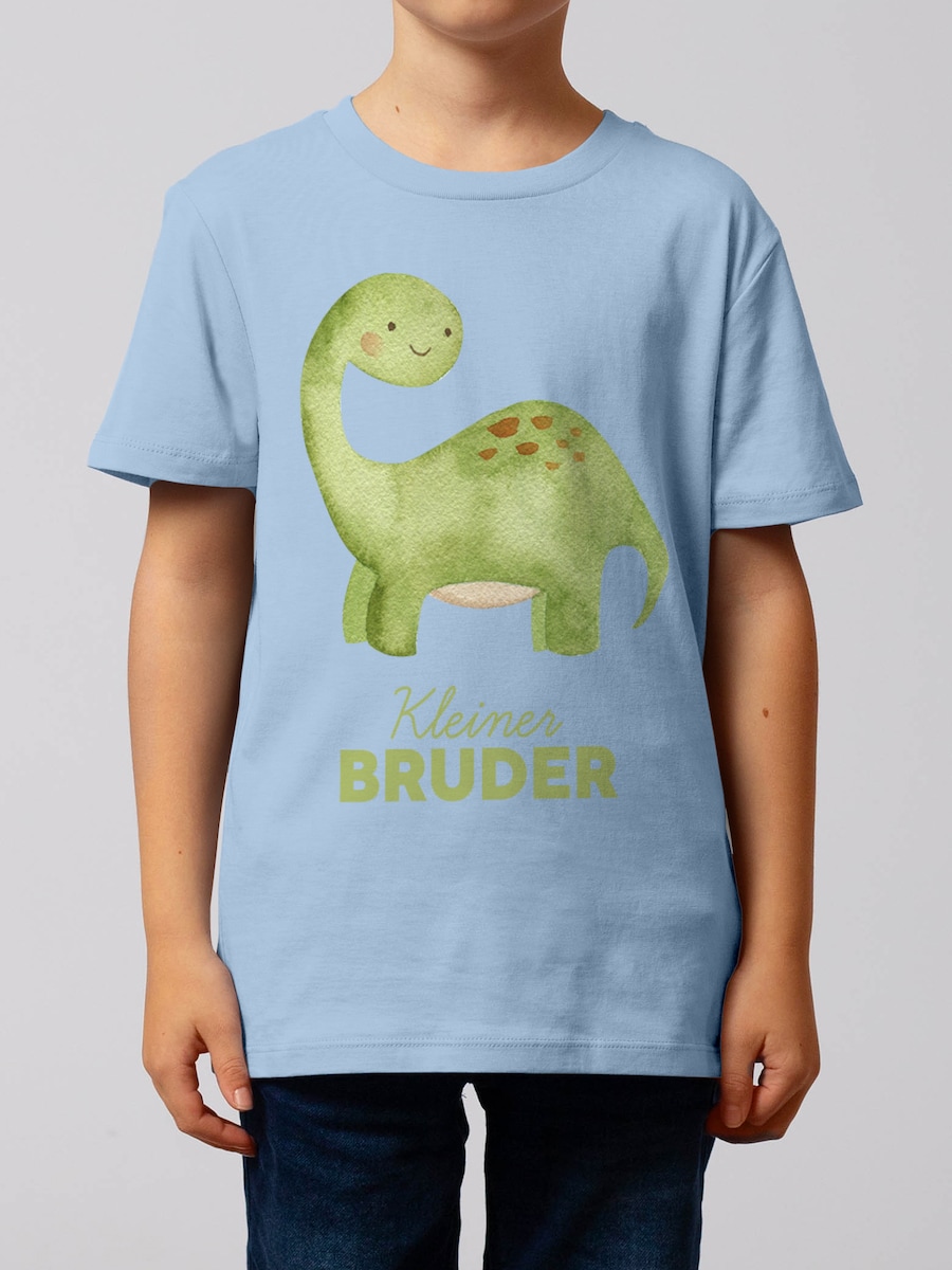 Рубашка watabout.kids Dinosaurier 04 Kleiner Bruder, светло-голубой — фото 3