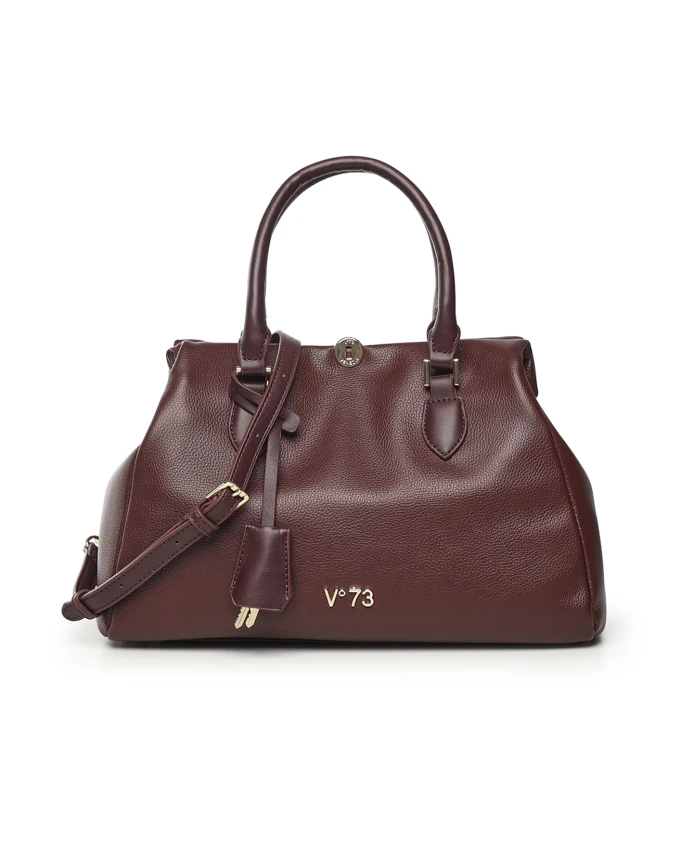 

Женская сумка из синтетических материалов, бордового цвета. V73, красный