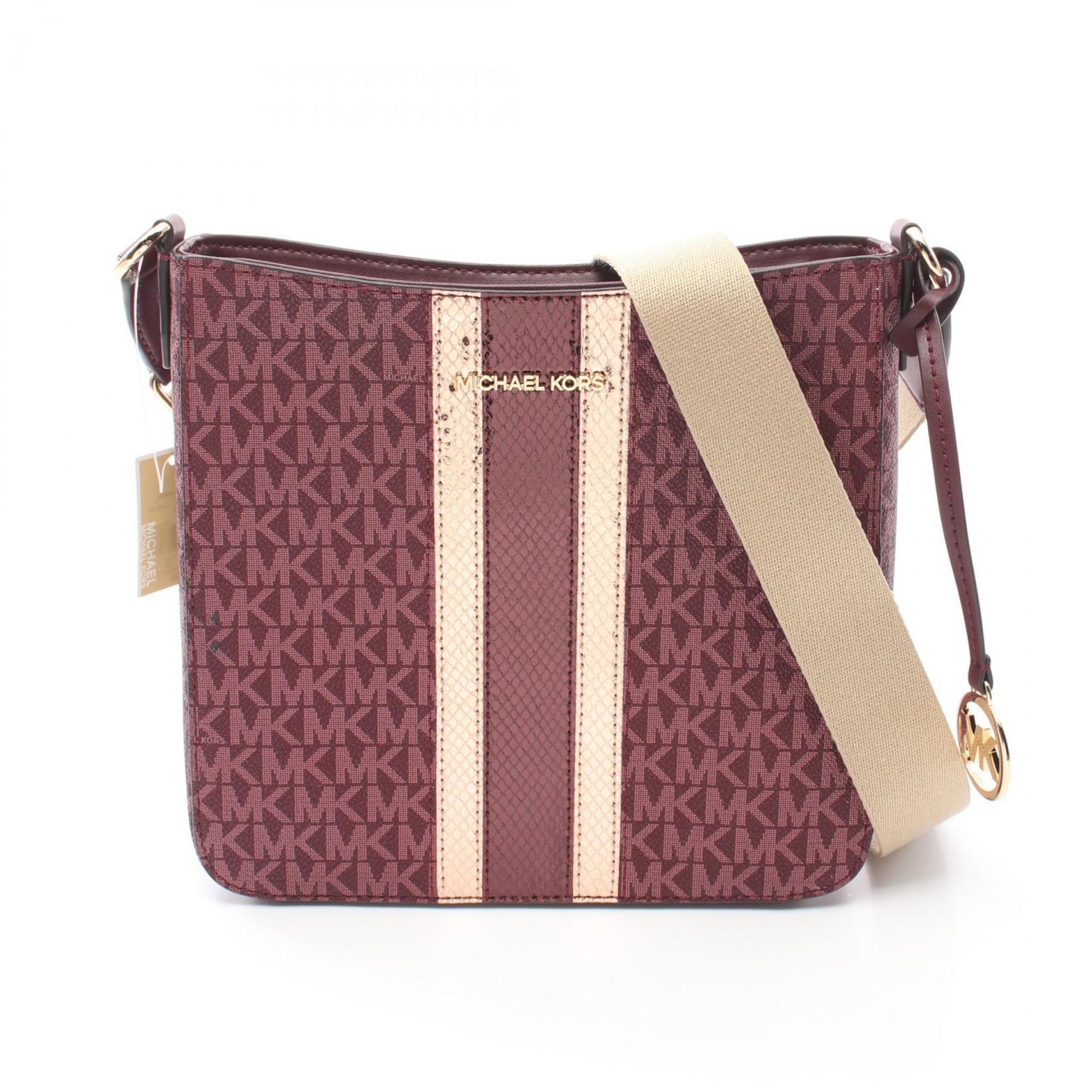 

Michael Kors Jet Set Дорожная сумка через плечо из кожи с покрытием Canvas Сумка на выходные, бордовый, Красный, Michael Kors Jet Set Дорожная сумка через плечо из кожи с покрытием Canvas Сумка на выходные, бордовый