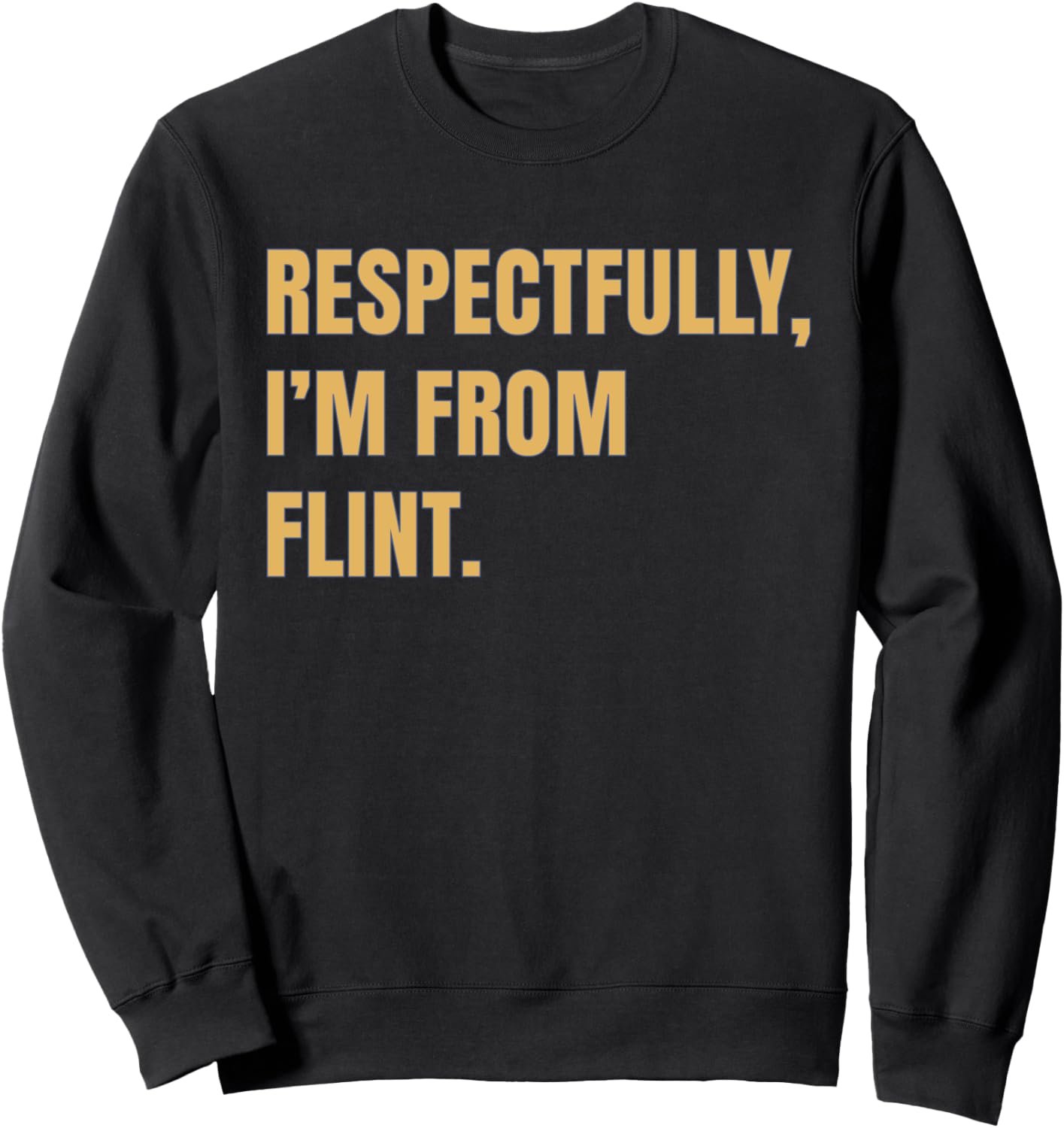 

С уважением, я из Флинта. Толстовка, черная We Are Flint, Черный, С уважением, я из Флинта. Толстовка, черная We Are Flint