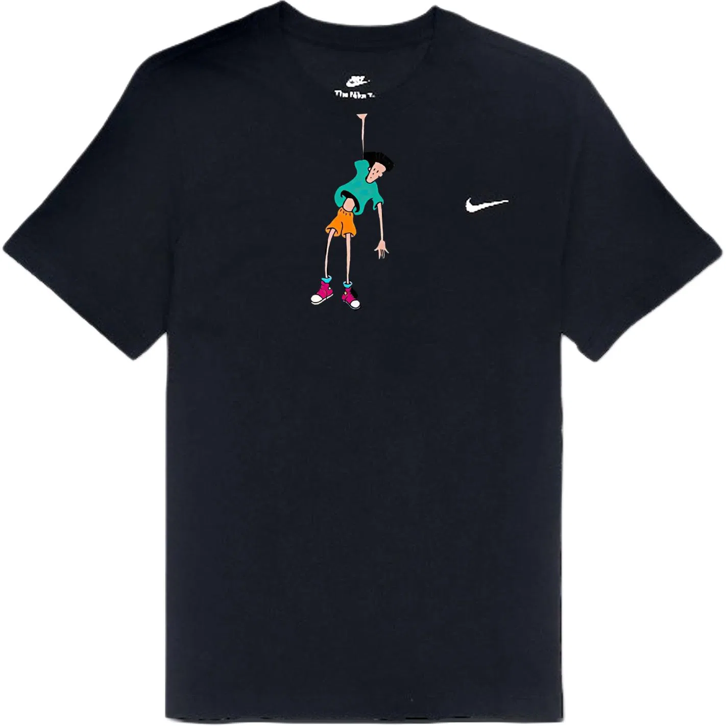 Футболка Nike Sportswear черная свободного кроя