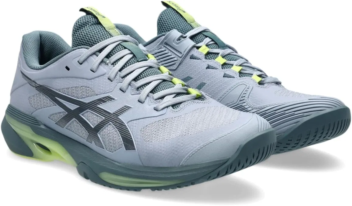 Кроссовки для тенниса ASICS Solution Speed FF 4, Grey Blue/Ironclad — фото 2