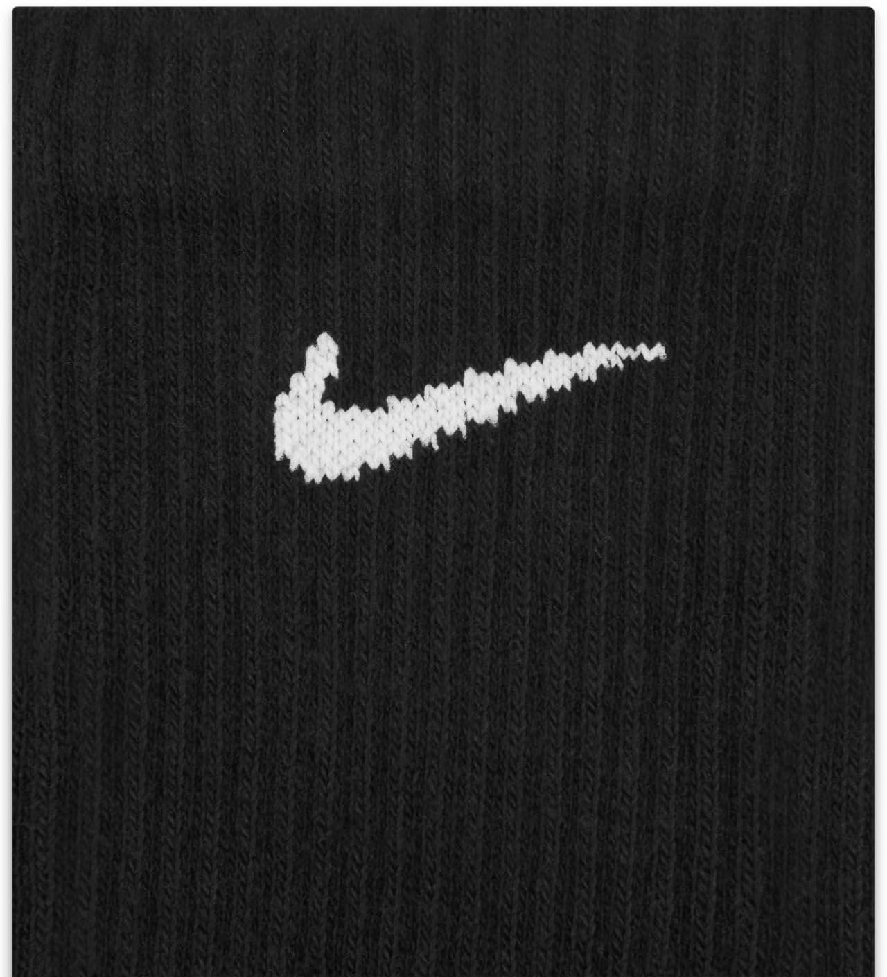 Носки повседневные легкие, непромокаемые, Nike, унисекс, Black/White — фото 3
