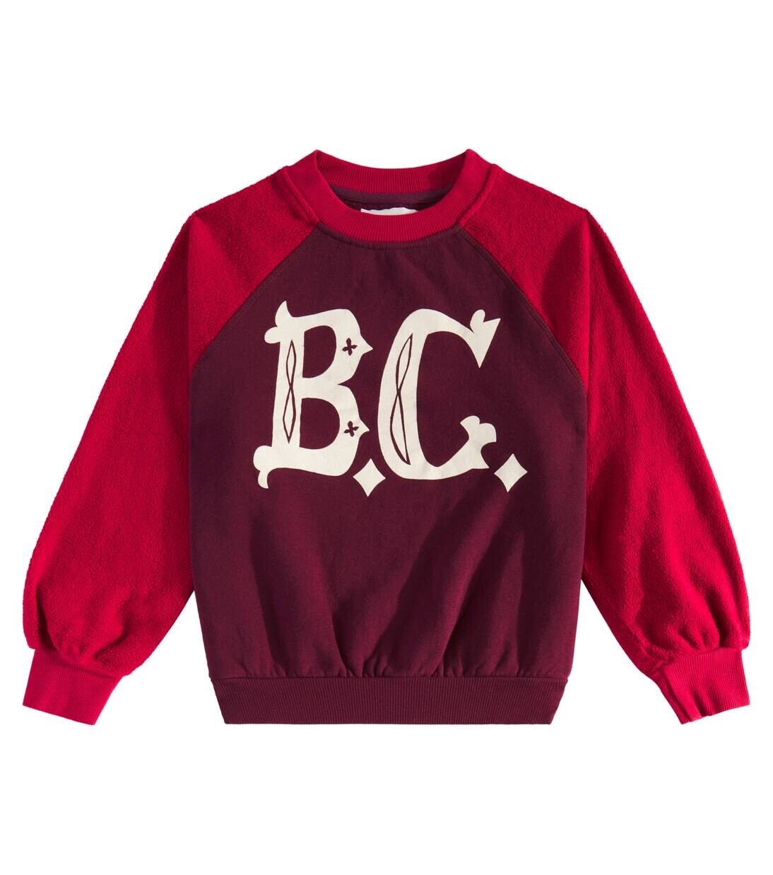 

Джерси хлопковый свитшот с принтом BC Bobo Choses, цвет burgundy red