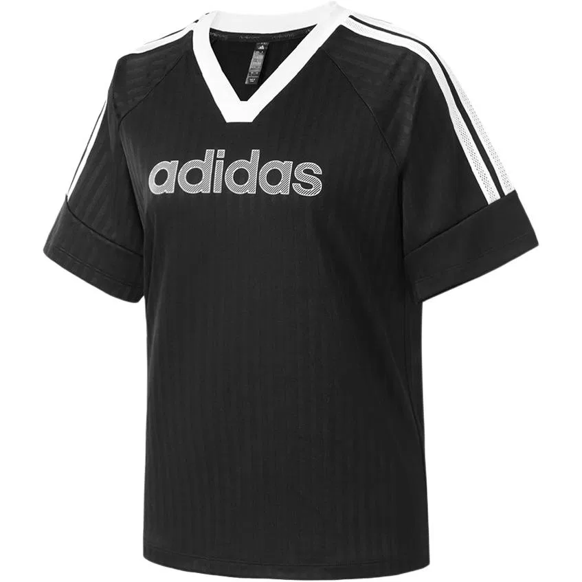 Футболка V-образный вырез Adidas Black