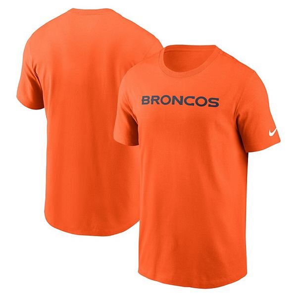 

Мужская футболка Denver Broncos Primetime Wordmark Essential оранжевая Nike