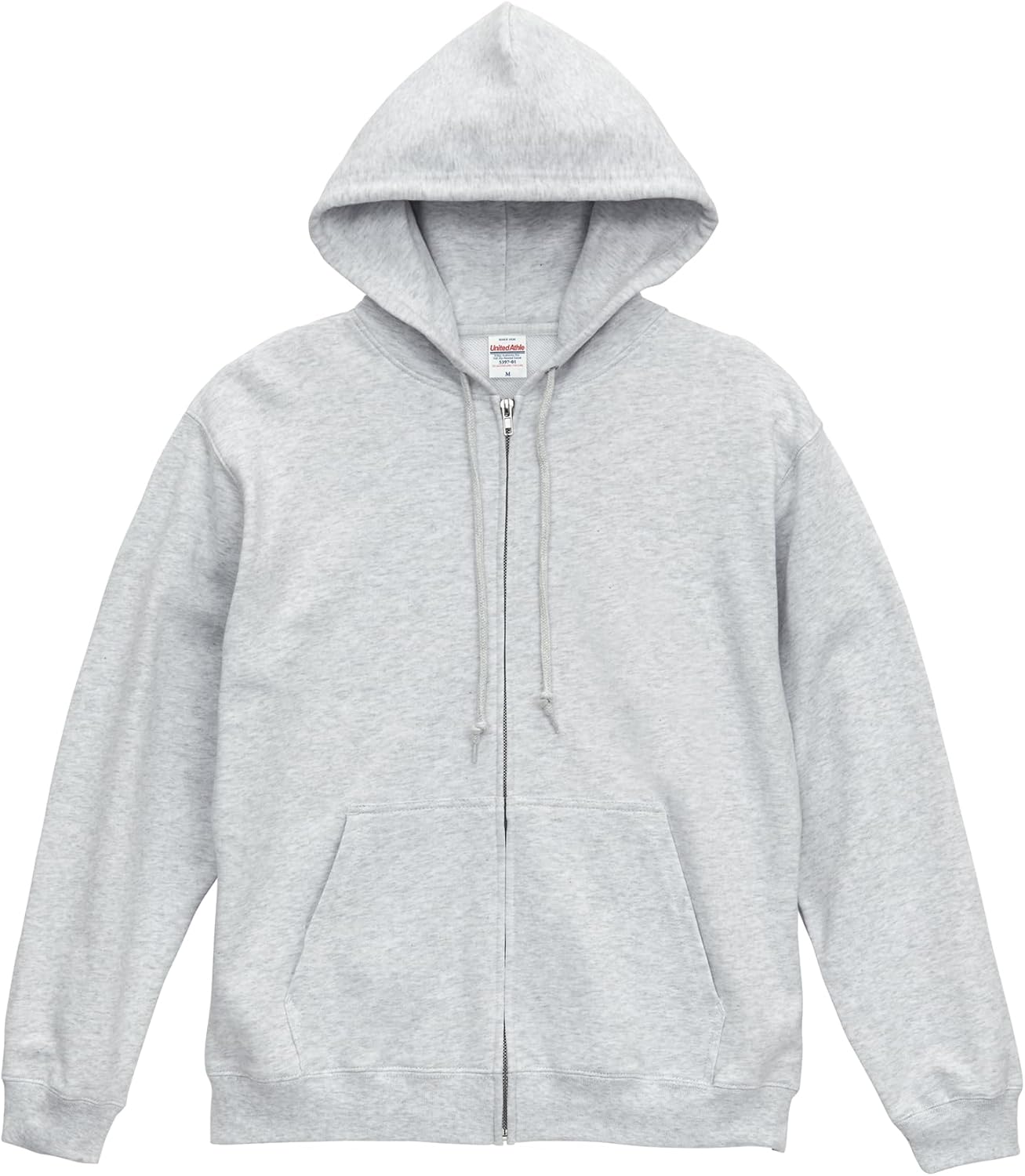 

Толстовка с капюшоном United Athles, 8,8 унций, AP Sweat Full Zip Hoodie, пепельный