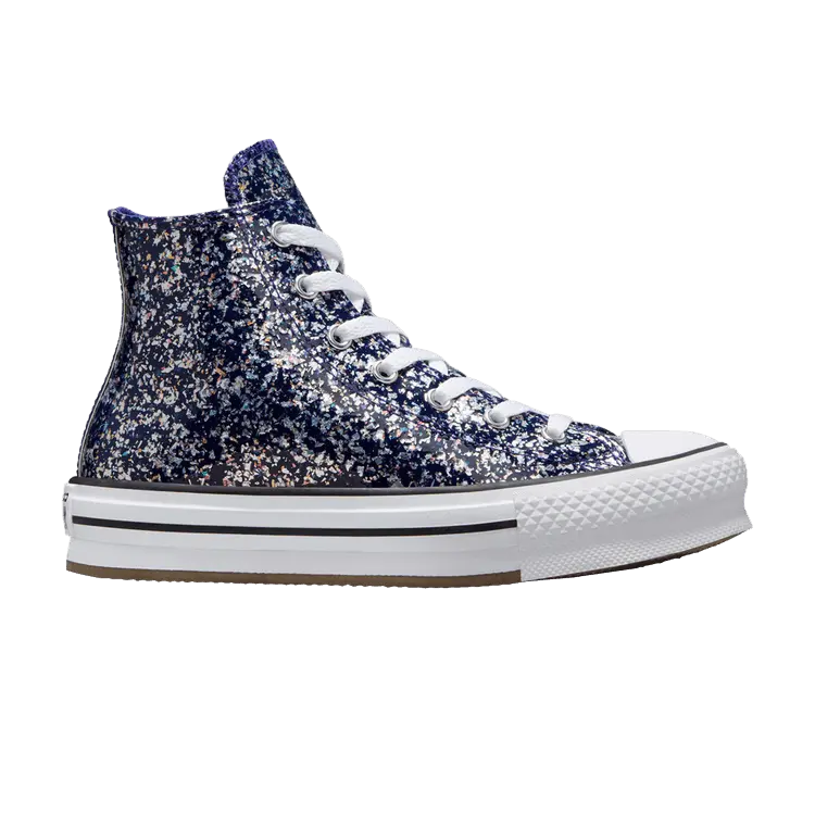 

Кроссовки Converse Chuck Taylor All Star EVA Lift High GS Glitter - Night Indigo, синий