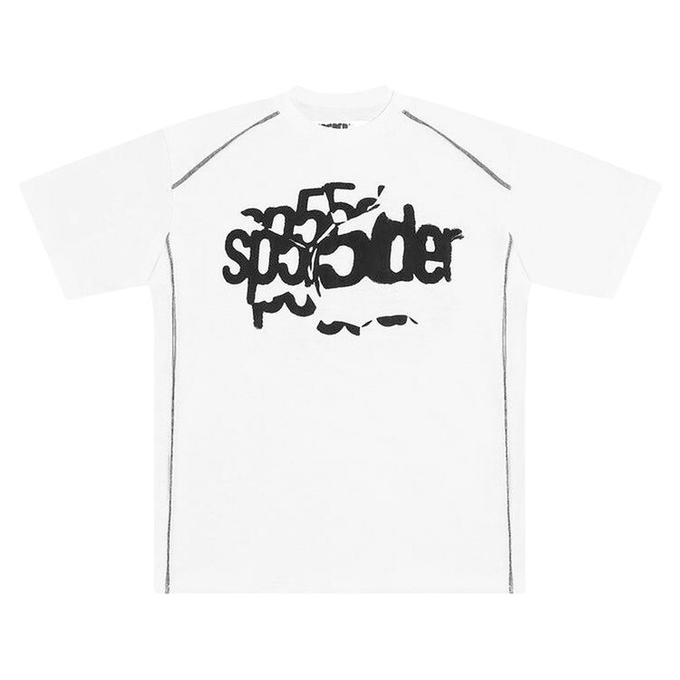 

Футболка Sp5der Contrast Stitch Slub Tee White, белый