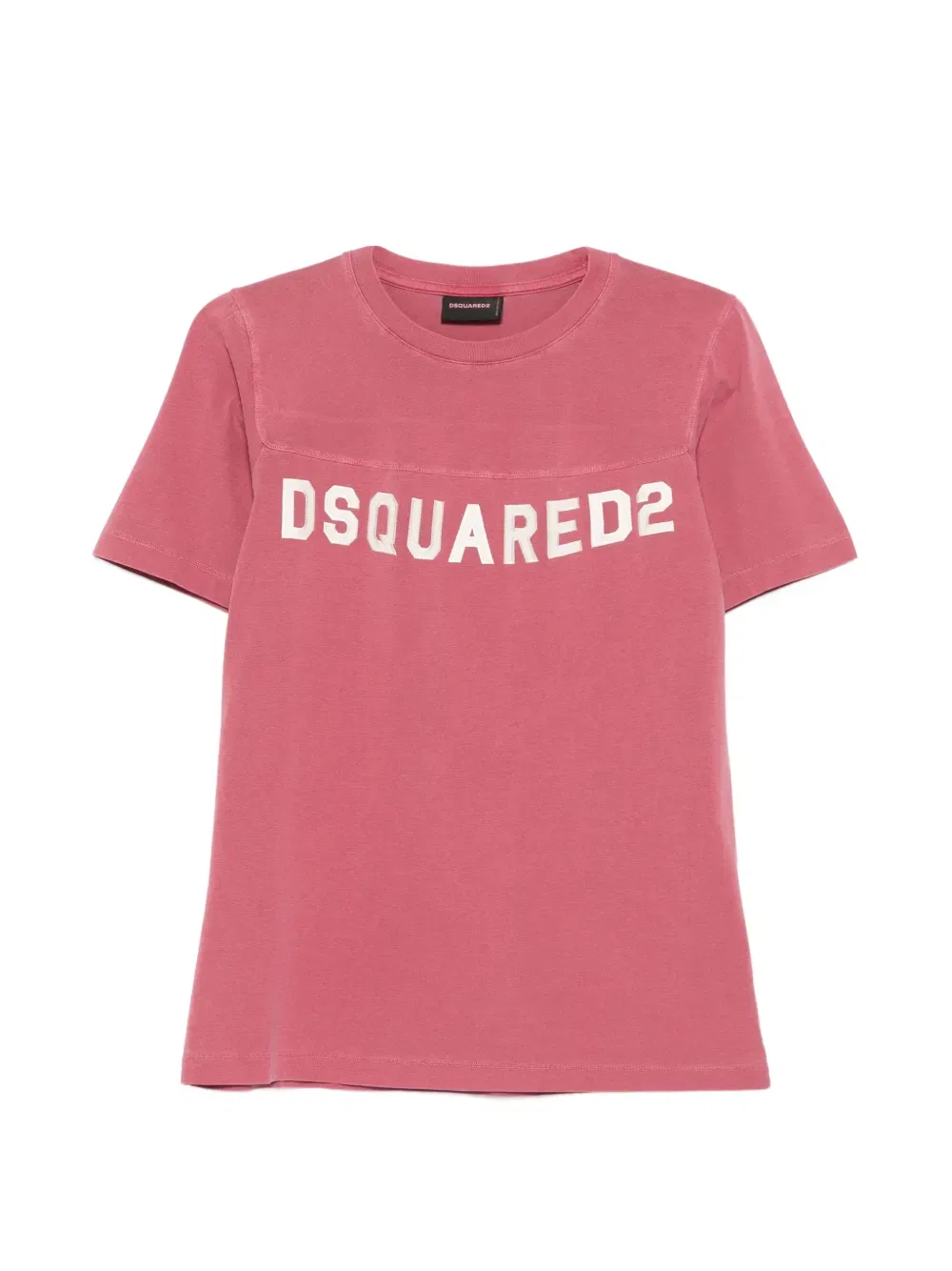 Футболка с круглым вырезом и принтом Dsquared2, розовый