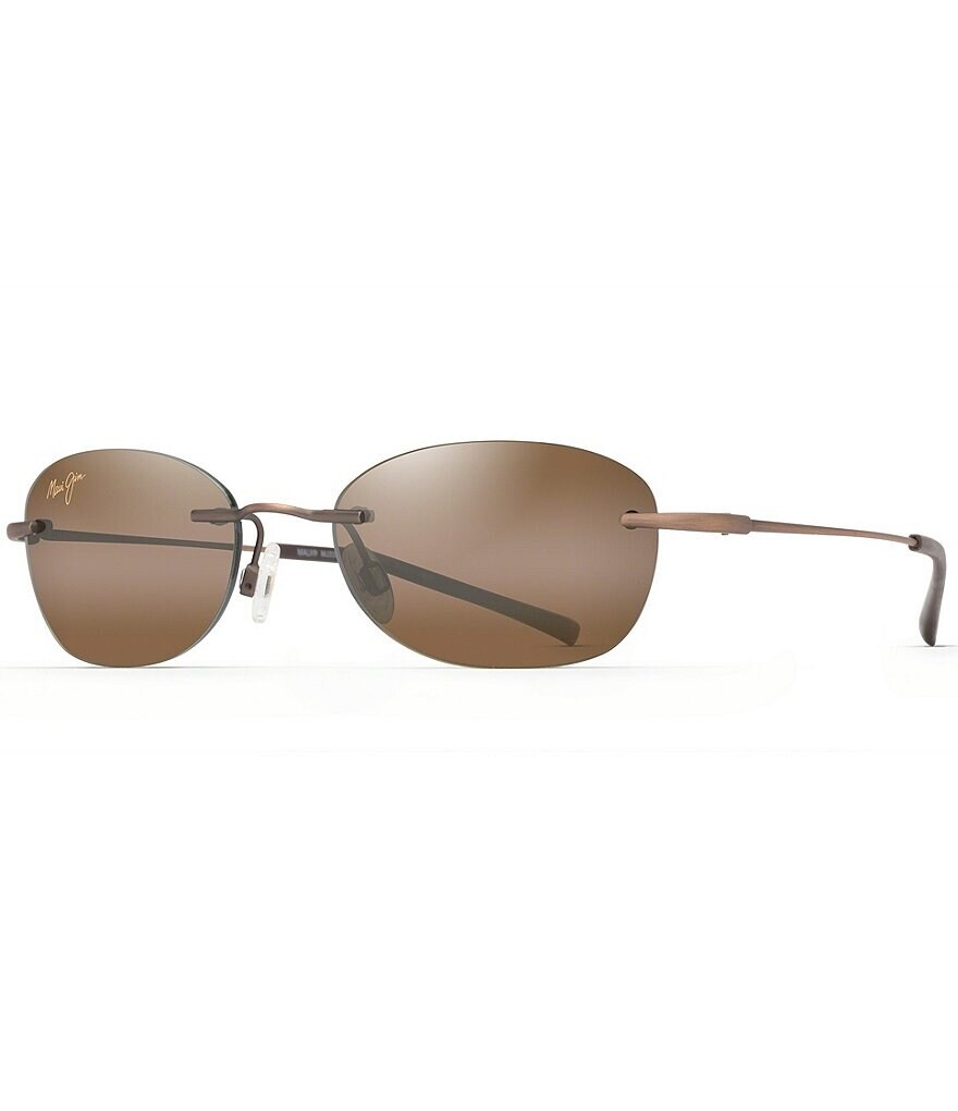 

Maui Jim Aki Aki PolarizedPlus2 овальные солнцезащитные очки 50 мм, коричневый