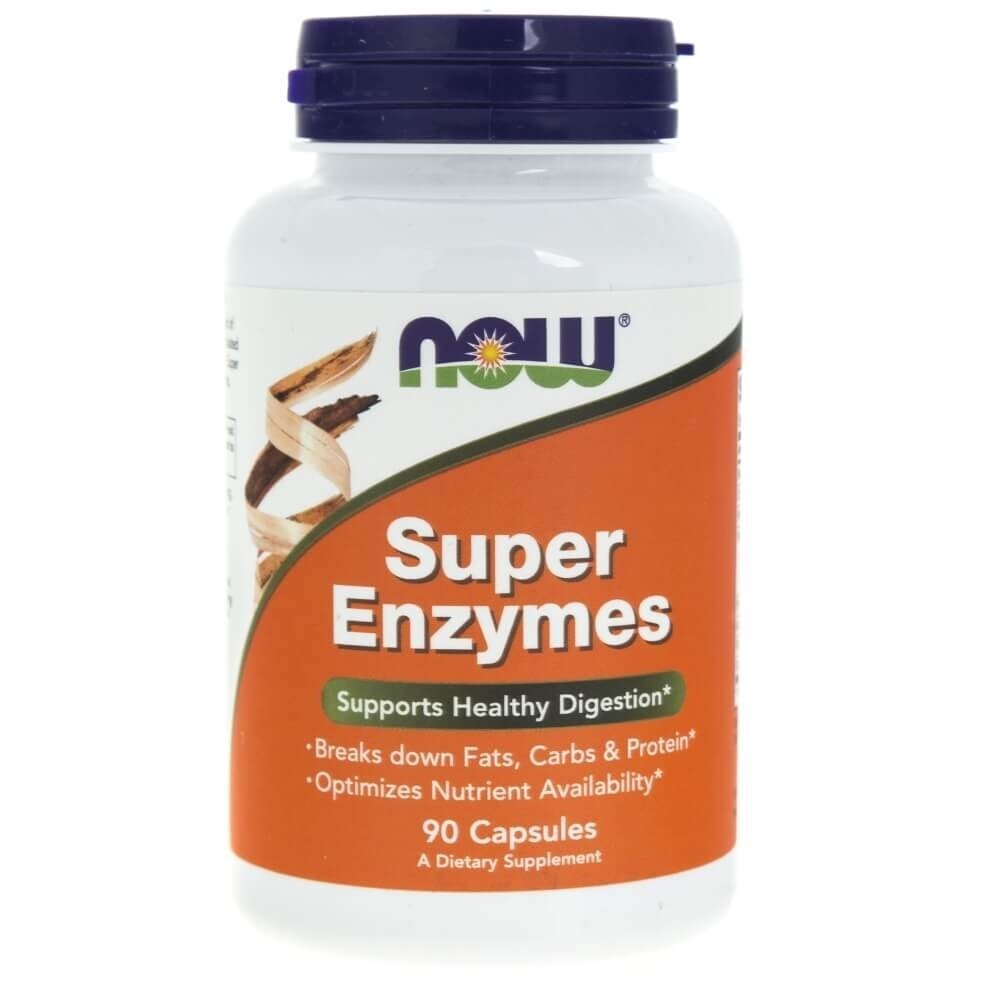

Диетическая добавка Super Enzymes NOW FOODS, 90 капсул