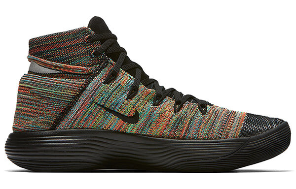 Кроссовки hyperdunk 2017 flyknit Nike, мульитколор — фото 2