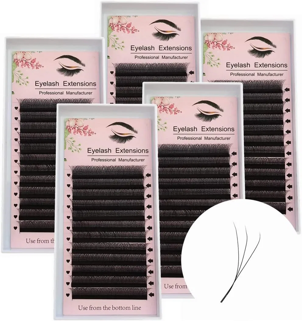 Ресницы W Shape Clover ME.LASH 5 коробок 0.07мм C изгиб 8мм