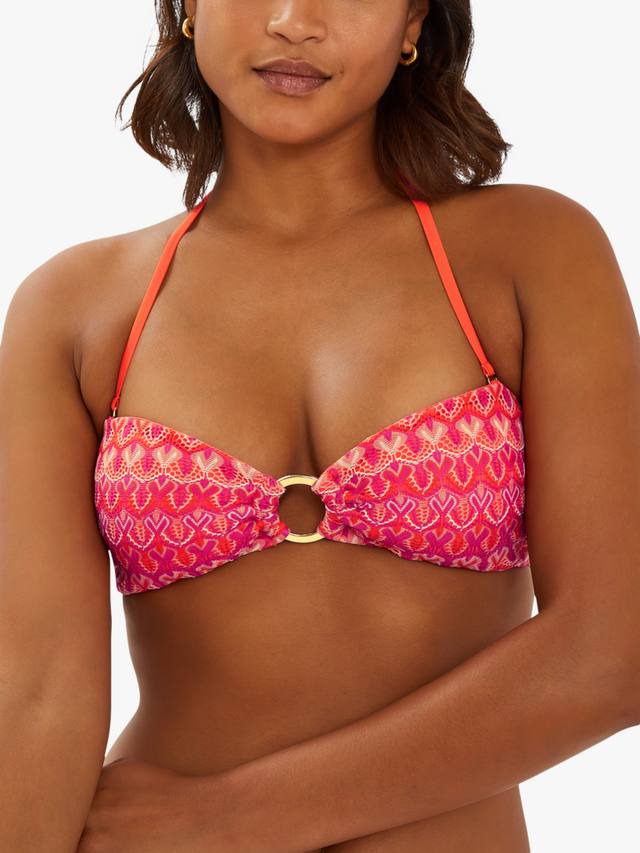 

Кроп-топ бикини с вязаным крючком топом и бретелями-хомутом Accessorize, Multi