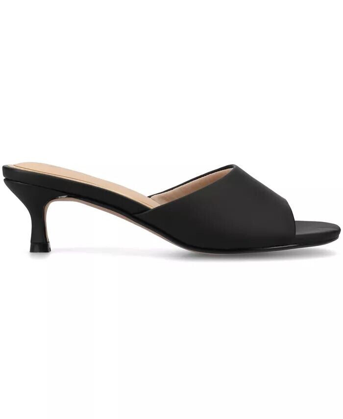 Женские босоножки-платья Jeylah Slip On Single Band на каблуке-рюмочке Journee Collection, черный — фото 2