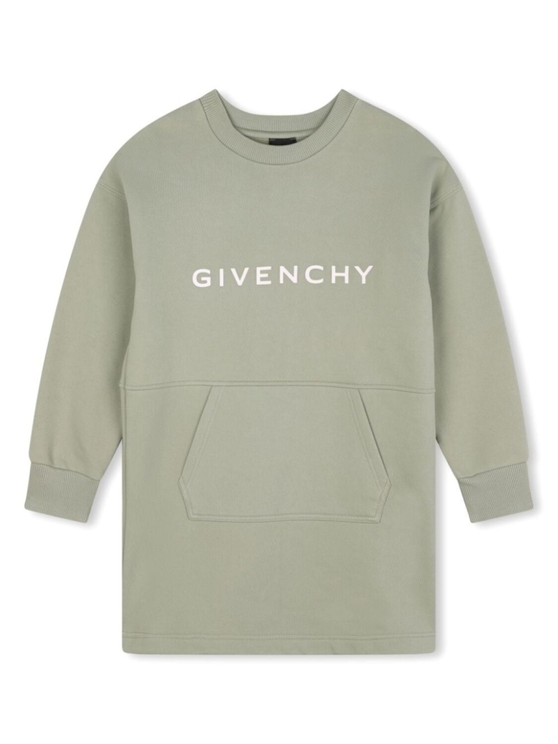 

Givenchy Kids платье из джерси с круглым вырезом, зеленый