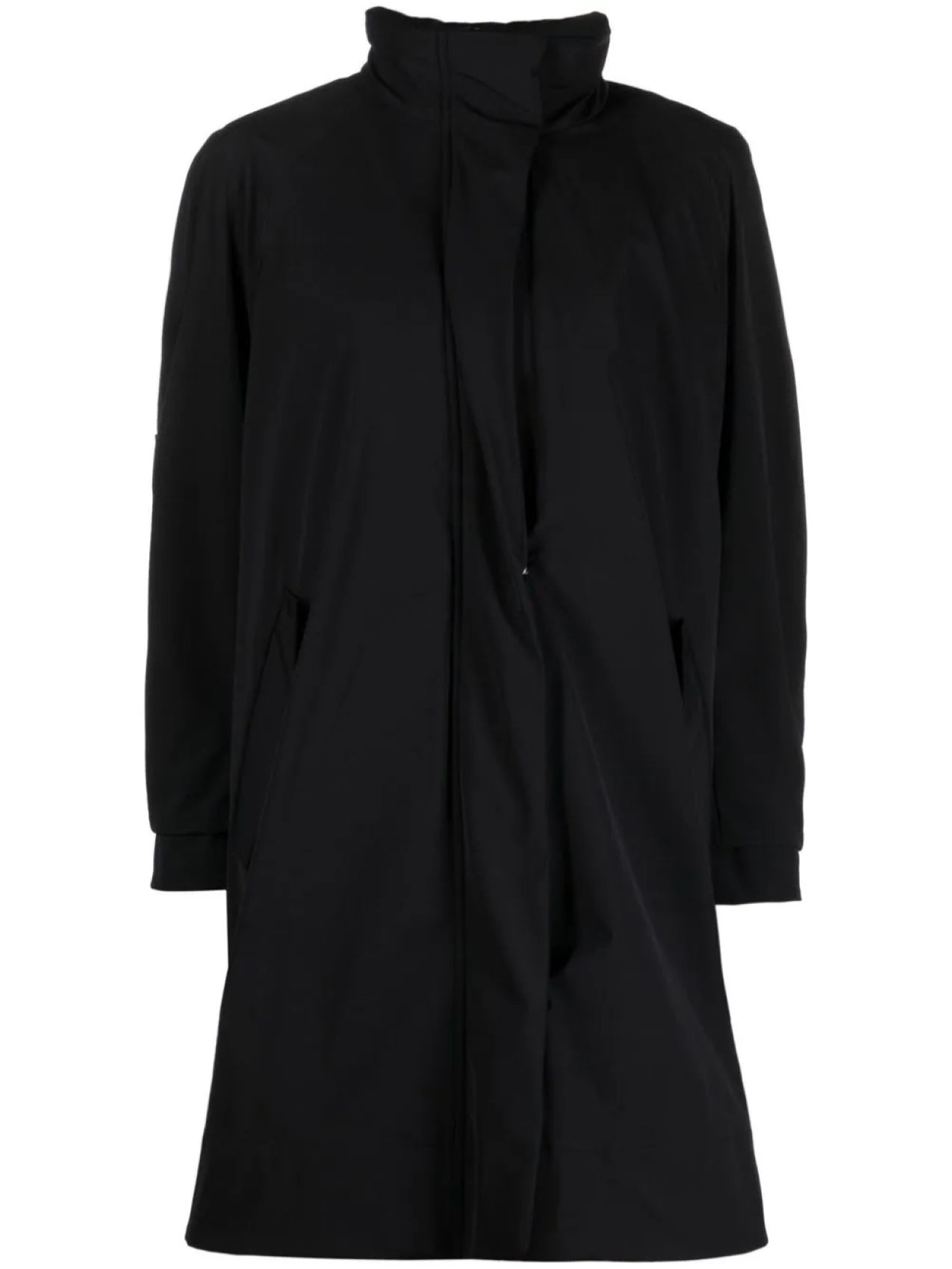 

Плащ оверсайз с высоким воротником Max Mara, черный