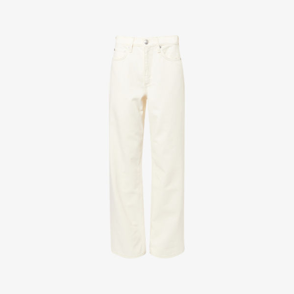 

Ши прямые джинсы средней посадки Rag & Bone, экрю