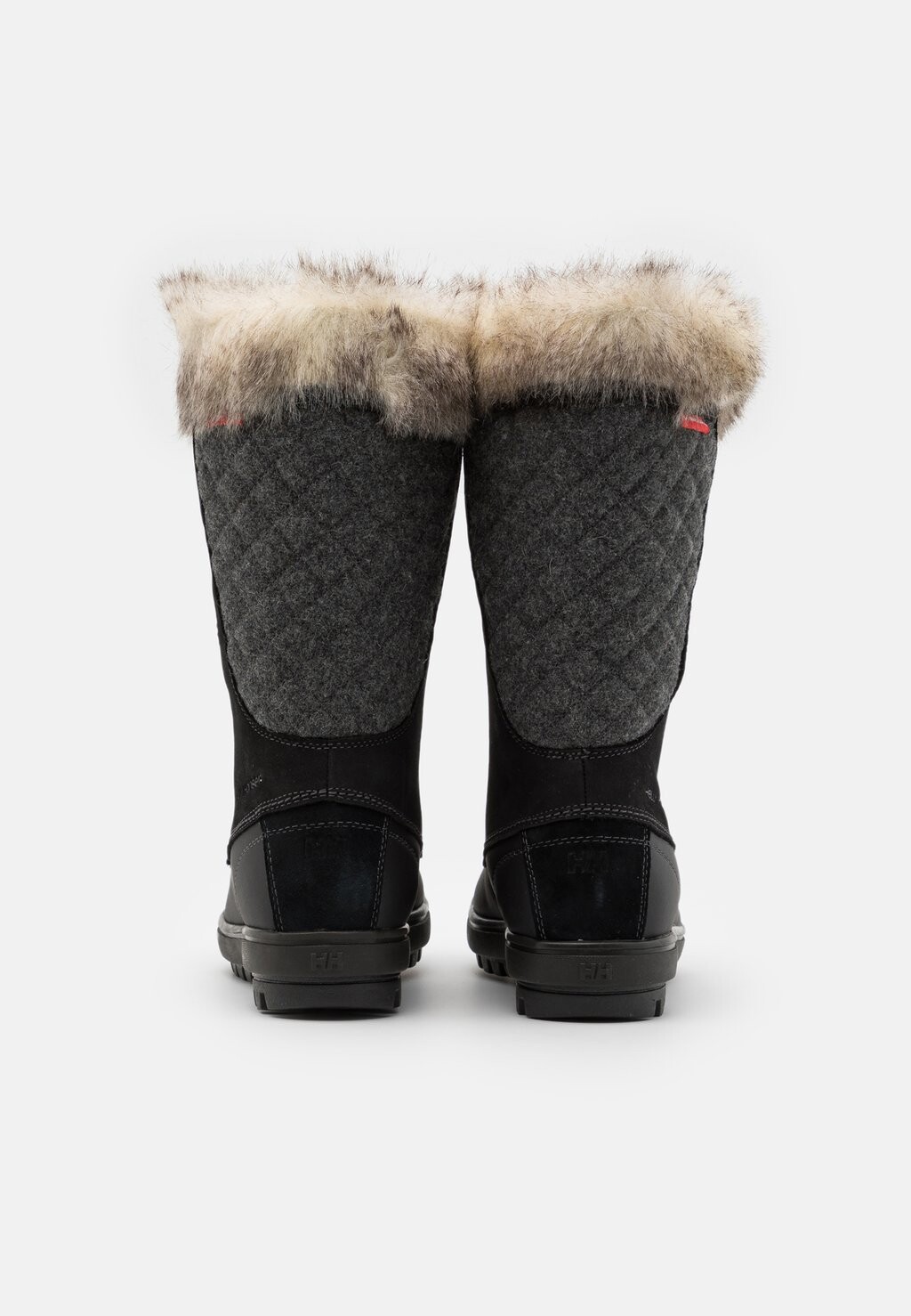 Зимние ботинки женские Helly Hansen Garibaldi высокие стеганые, черный/серый — фото 3