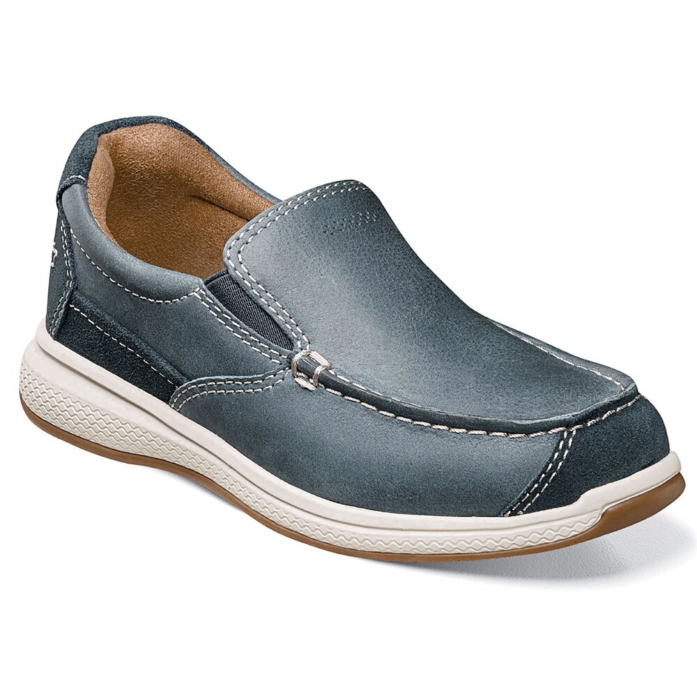 

Детские слипоны Great Lakes Jr. Moc Toe Slip On Little/Big Kid Florsheim, индиго