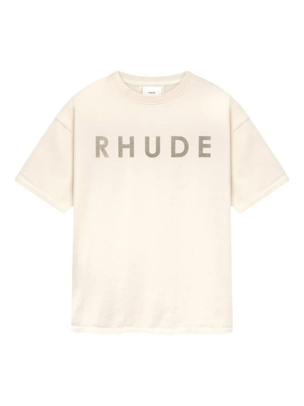 

Футболка с эффектом потертости RHUDE, белый