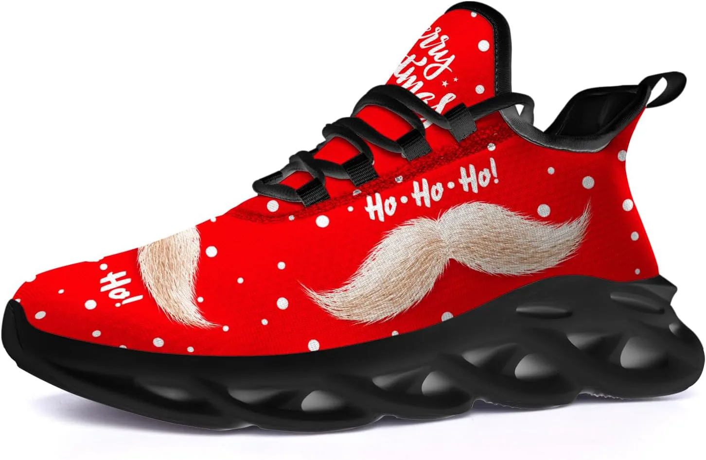 

Рождественские кроссовки Ciadoon для женщин и мужчин, для бега по дороге, ходьбы, тенниса, дышащие, легкие, обувь Санта, подарки для мужчин и женщин, бежевый