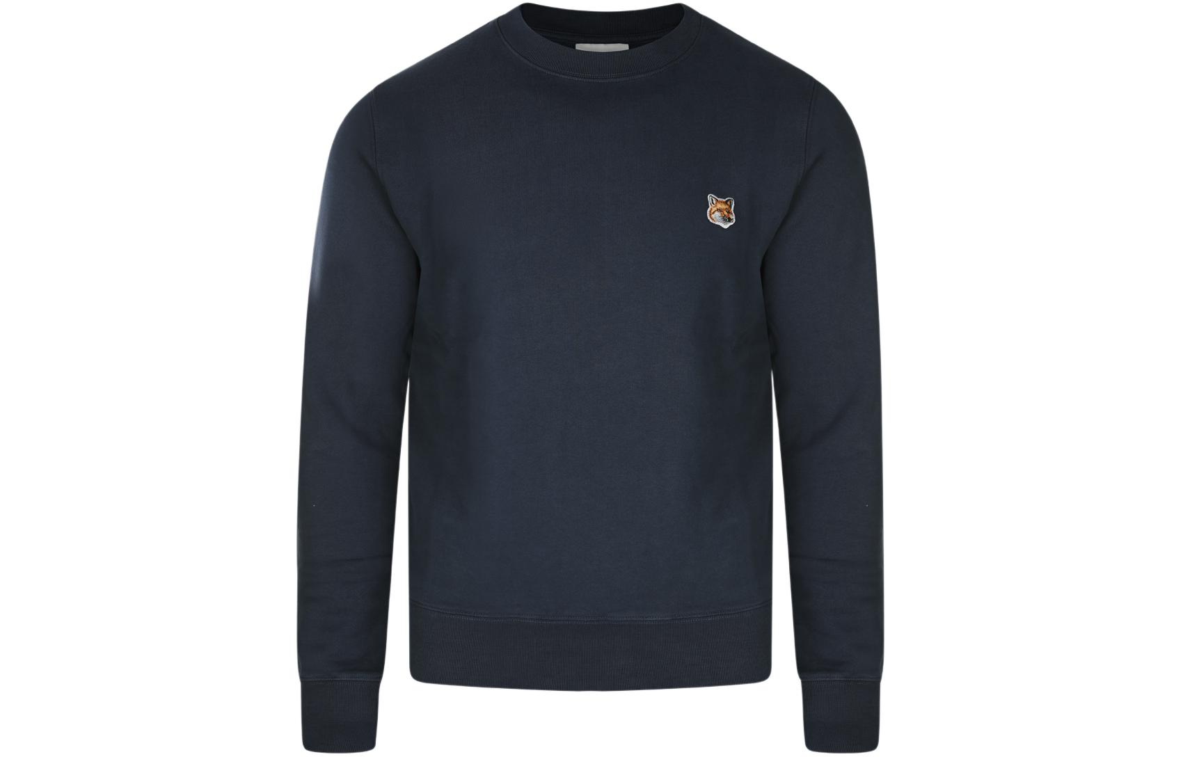 

Свитшот Maison Kitsuné с нашивкой в виде головы лисы Maison Kitsune, marine синий