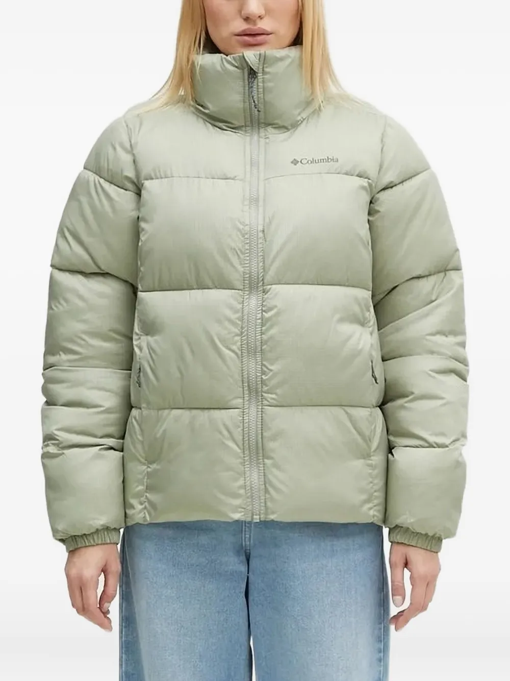 

Стеганый пуховик Puffect II Columbia, зеленый