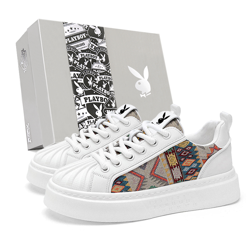 

Низкие мужские кроссовки Playboy, White Blue