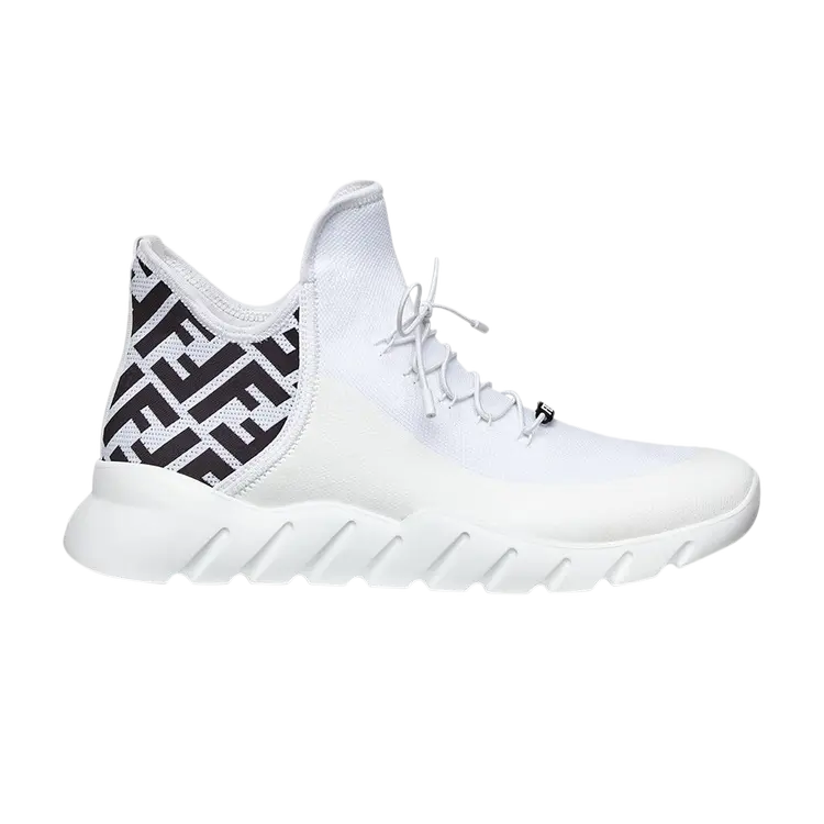

Кроссовки Fendi FF Motif Mesh High 'White', белый