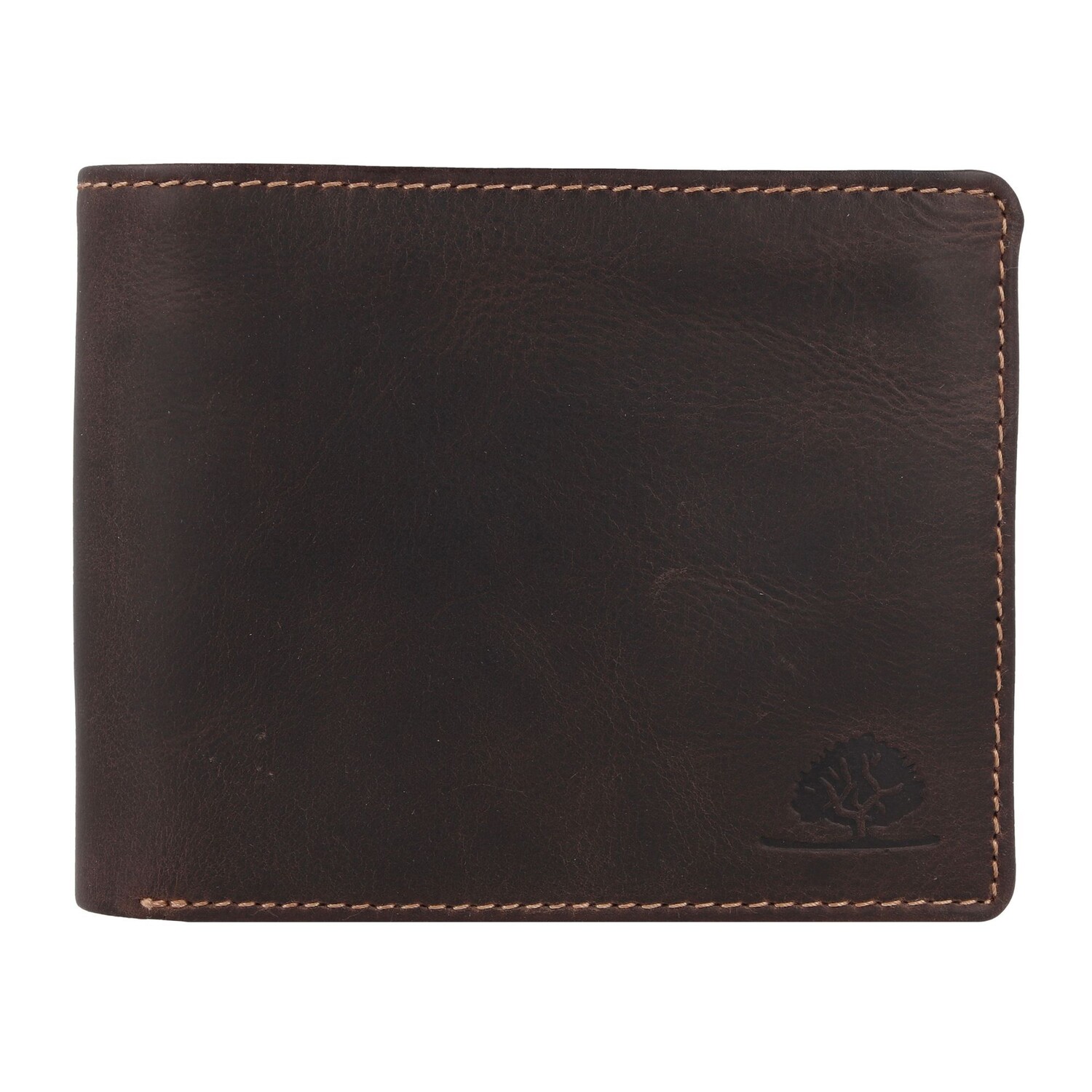 

Кошелек Greenburry Tornado RFID Schutz Leder 13 см, цвет teak brown