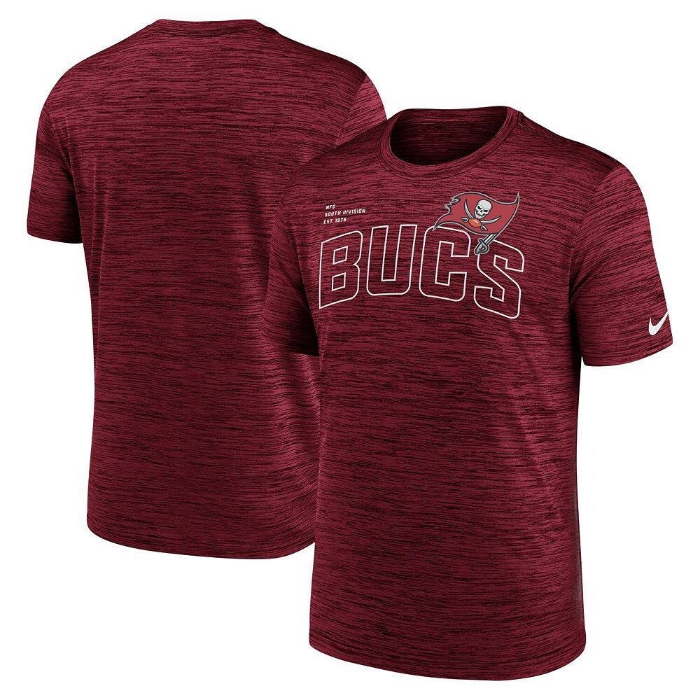 Мужская красная футболка Nike Tampa Bay Buccaneers Velocity Arch Performance, цвет Buc Red — фото 2