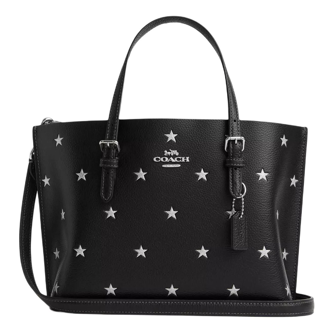 

Сумка-шоппер Molly из гладкой зернистой кожи, через плечо, средний размер, женская, черный COACH