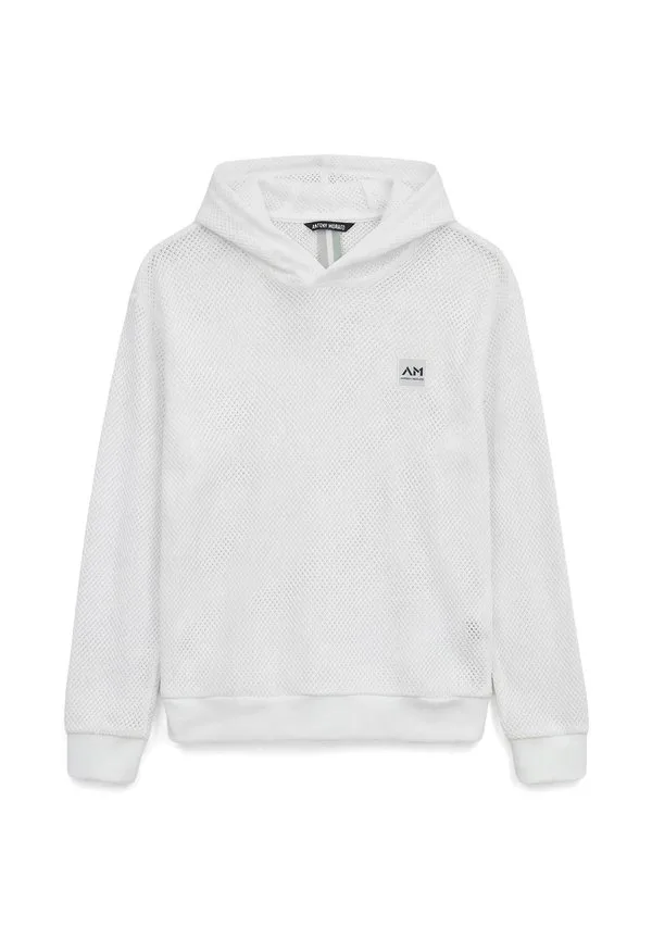 Худи свободного кроя с нашивкой Antony Morato, White — фото 3