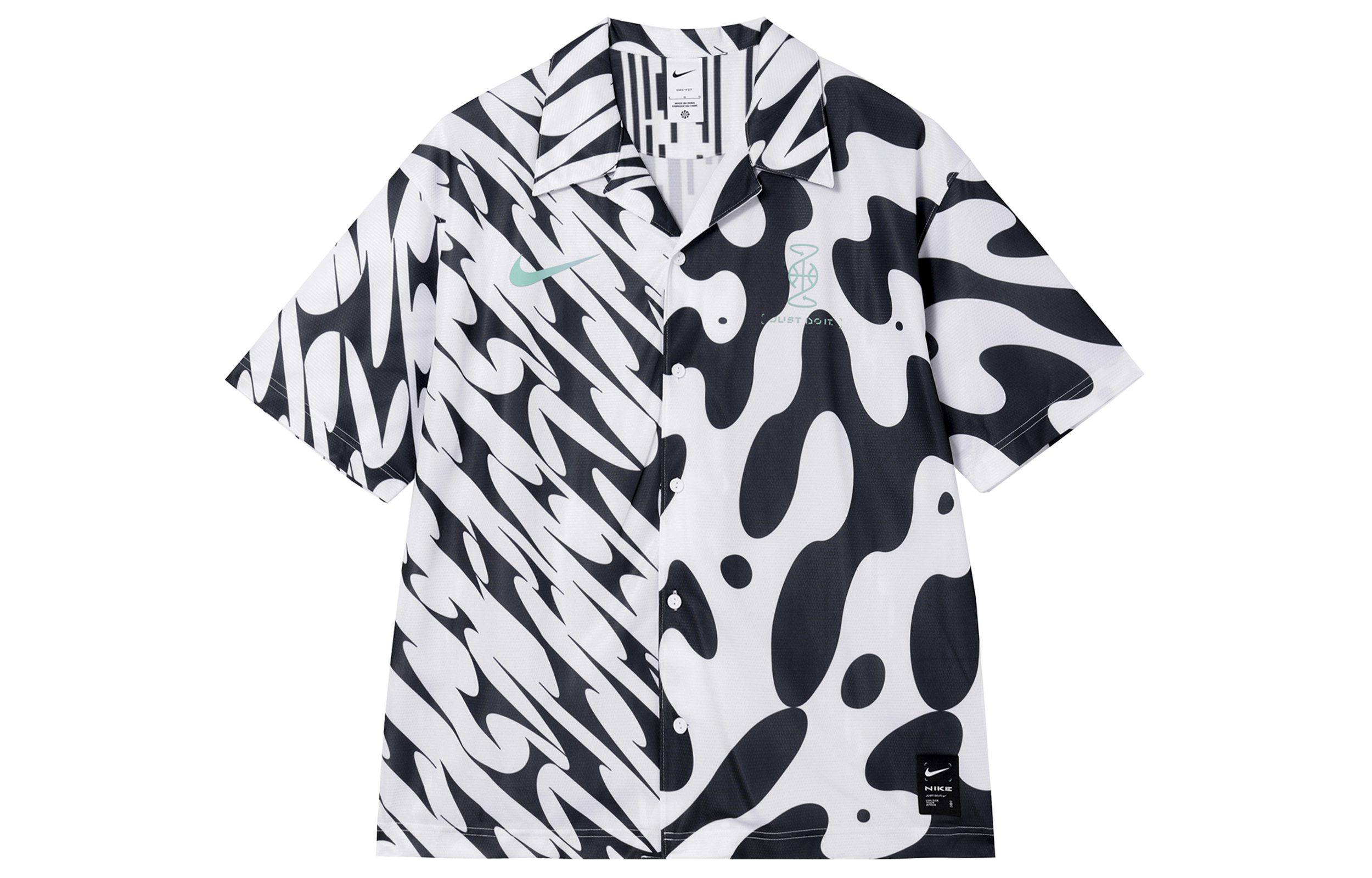 

Nike Рубашка Dri Fit мужская, черно-белые