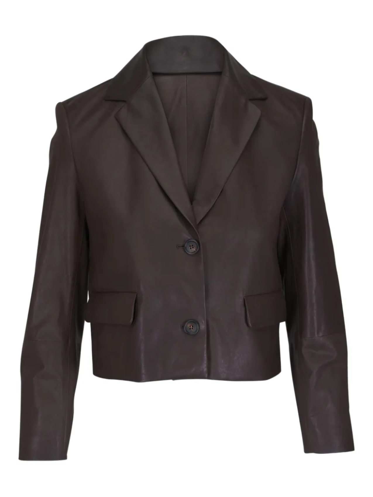 

Brunello Cucinelli кожаный пиджак, коричневый