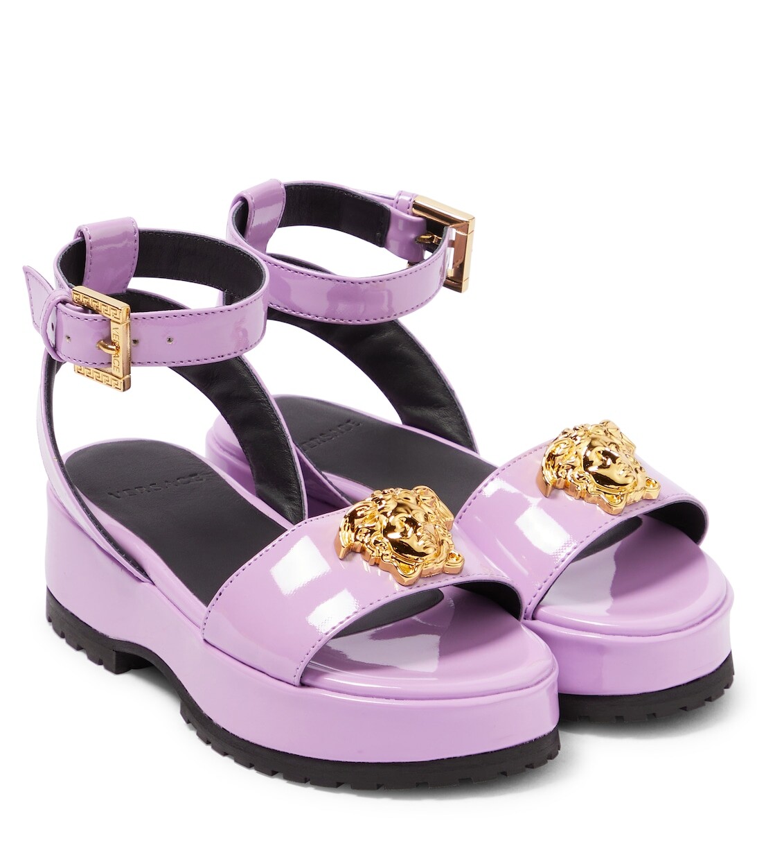 

Босоножки La Medusa на платформе Versace, розовый