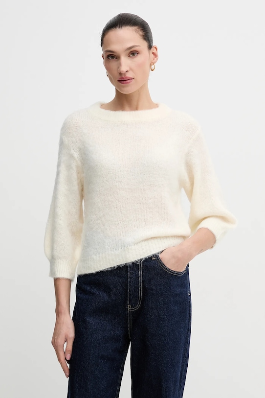 

Свитер с мохером United Colors Of Benetton, бежевый