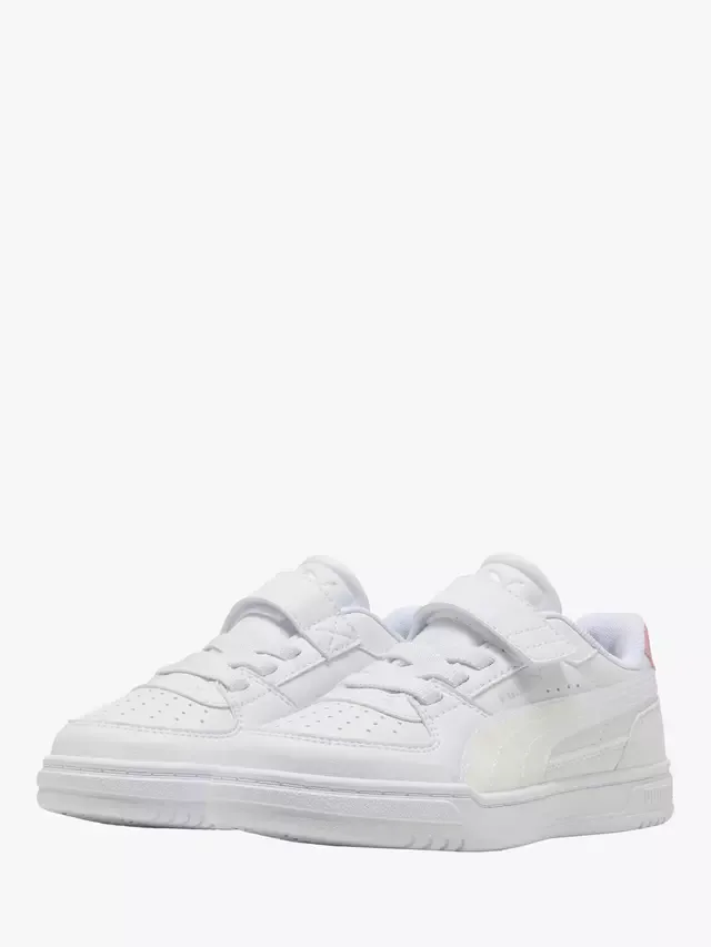 Детские кожаные кроссовки Caven III, белые PUMA — фото 2