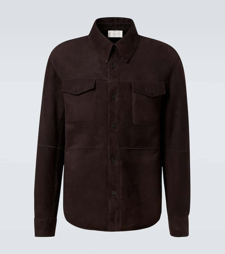 

Бенто куртка из замши с подкладкой из овчины The Row, Dark Brown