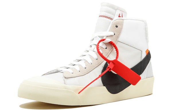Кроссовки x off-white blazer mid 'the ten' Nike, белый — фото 2