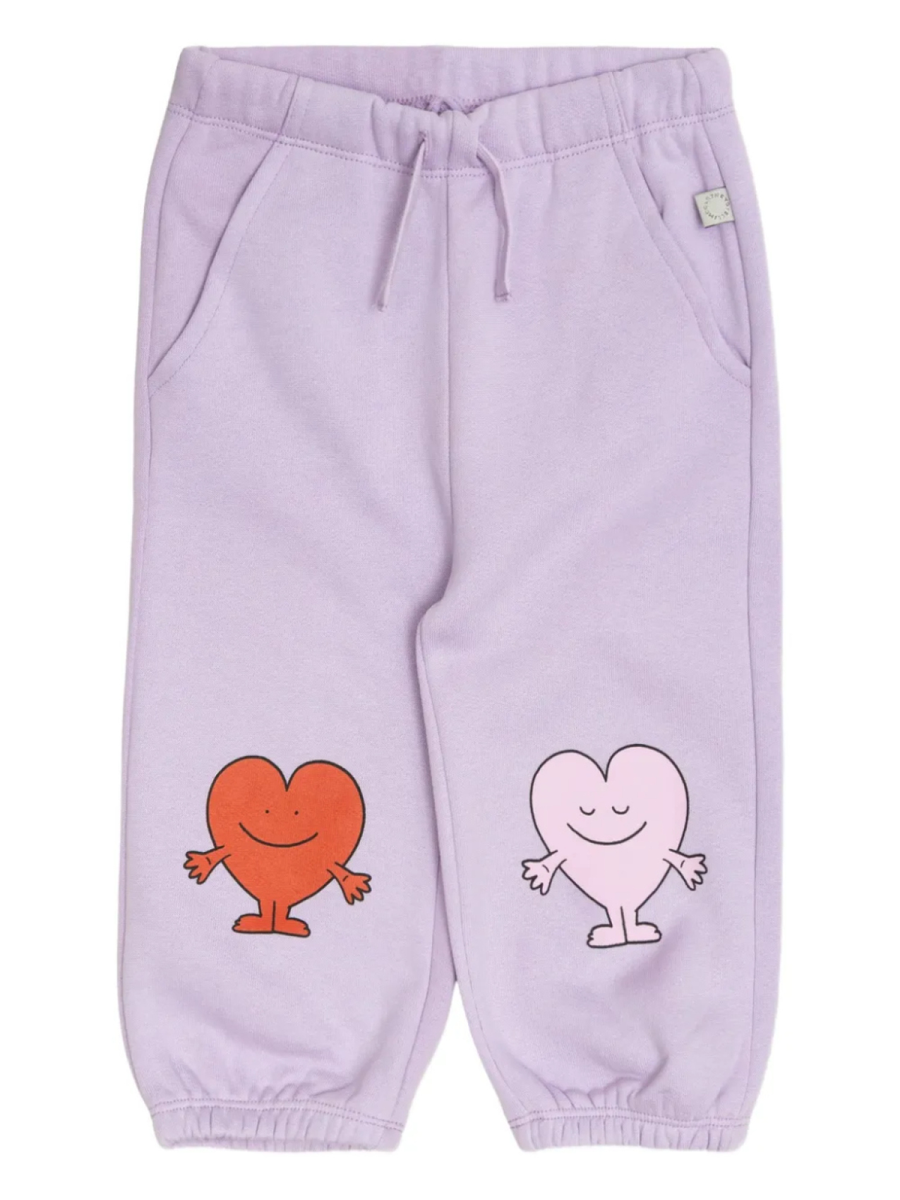 

Спортивные штаны с принтом в виде сердца Stella McCartney Kids, фиолетовый