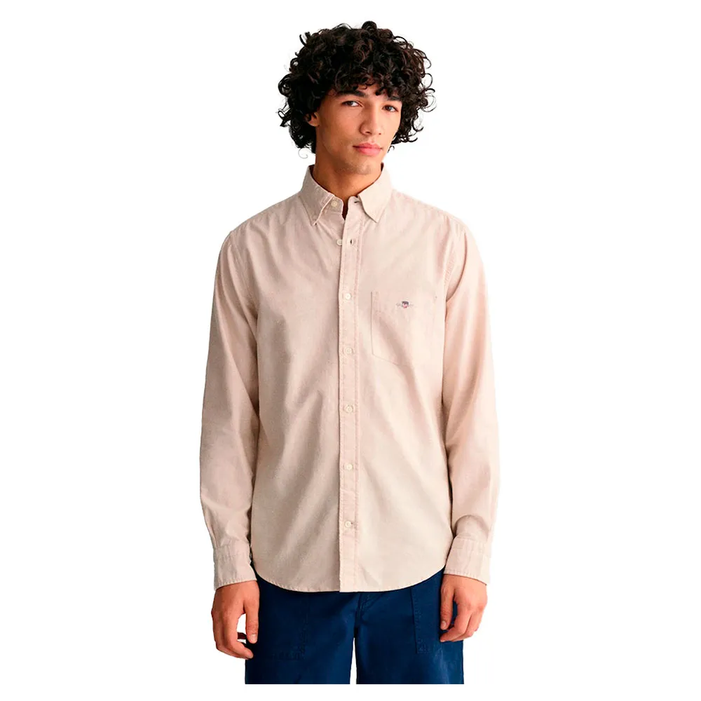 

Рубашка Gant Oxford Regular Fit, бежевый