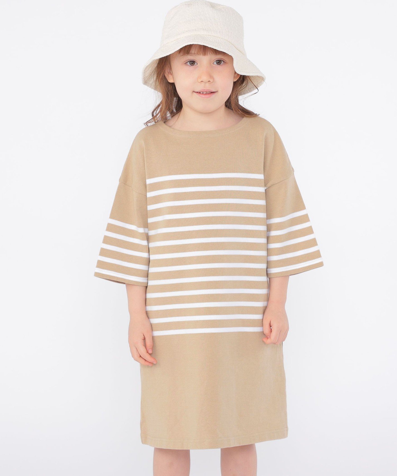 Детское платье SHIPS KIDS: 100–155 см / Платье с панельной каймой, Beige — фото 4