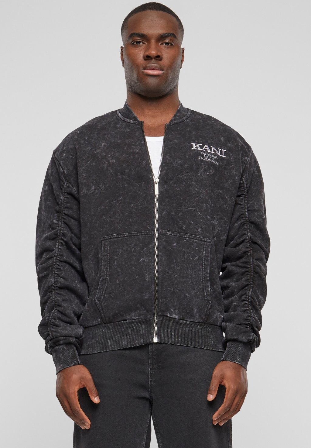 

Толстовка CHEST RETRO WASHED Karl Kani, цвет black