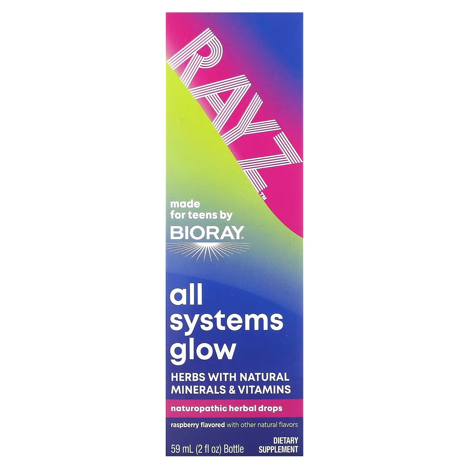 

Добавка Bioray Rayz All Systems Glow For Teens Raspberry, 59 мл