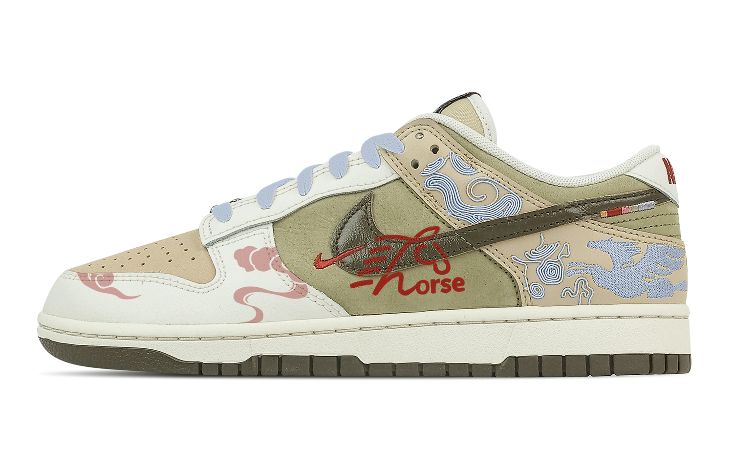 

Nike Dunk Spring Festival Wish Leather Low top Skateboard Shoes мужские бежевые